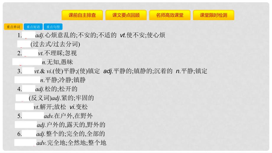 高考英语一轮总复习 第一部分 教材知识梳理 Unit 1 Friendship课件 新人教版必修1_第4页