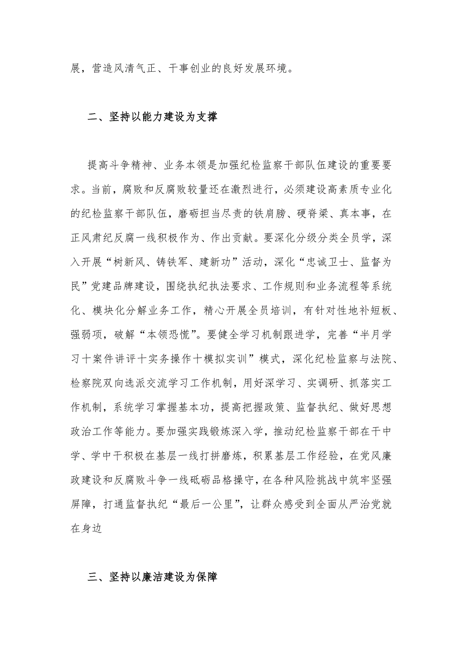 2023年开展纪检监察干部队伍教育整顿专题研讨发言材料、党课讲稿（11份）供参考_第3页