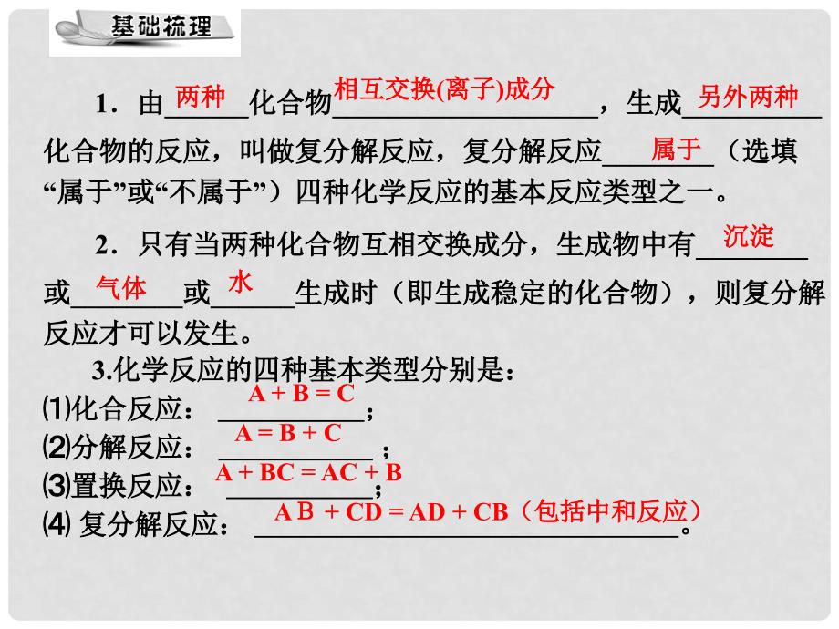 九年级化学下册 第十一单元 课题（第2课时）复分解反应课件 （新版）新人教版_第4页