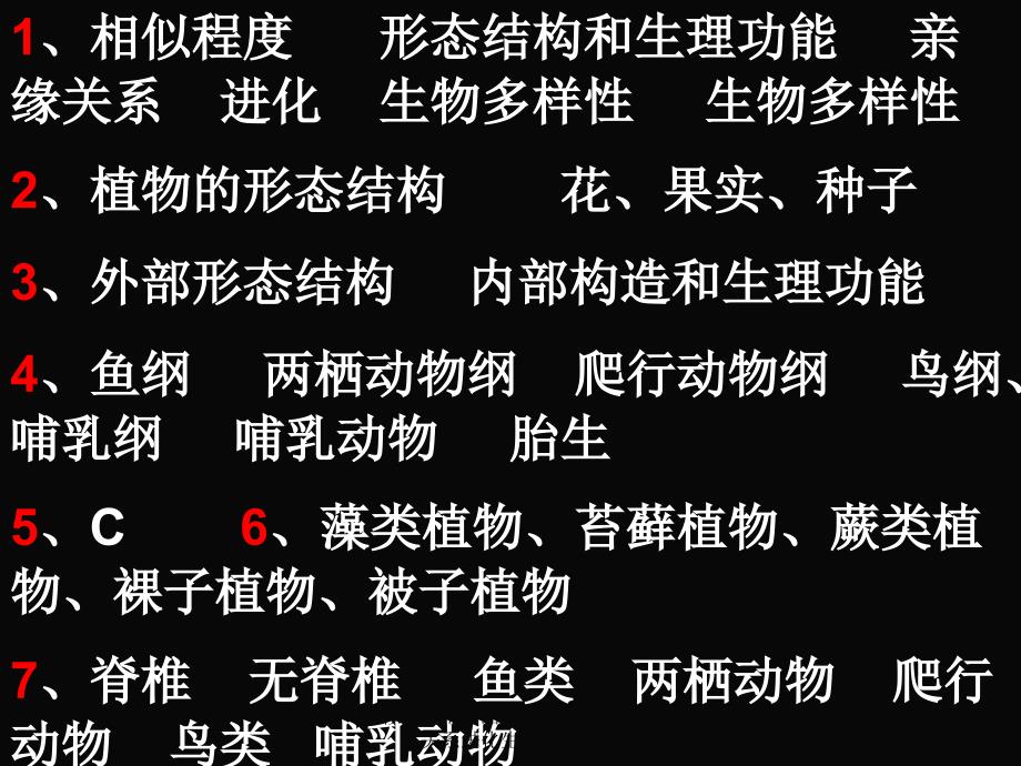 相似程度形态结构和生理功能亲缘关系进化生物多样性课件_第1页