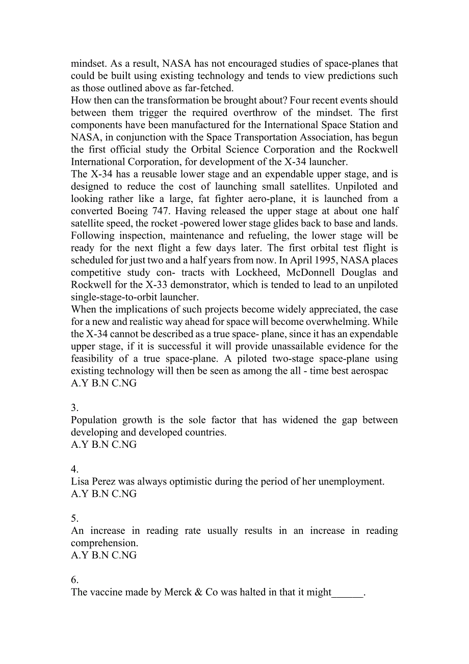 2021-2022年浙江省杭州市大学英语6级大学英语六级真题(含答案)_第2页