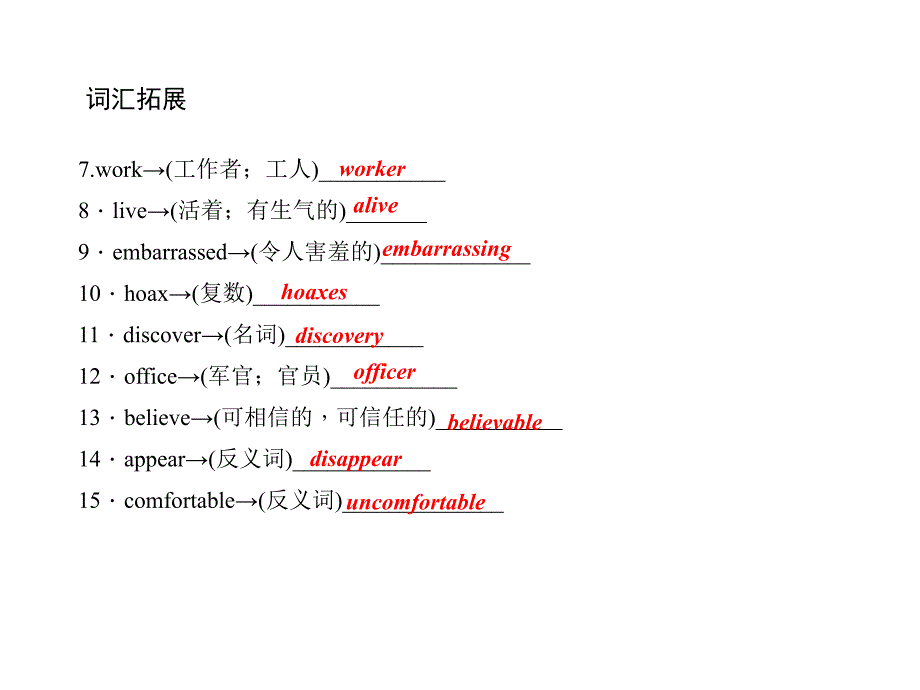 中考英语 第一轮 考点精讲精练 第20课时 九全 Units 1112课件 人教新目标版_第4页