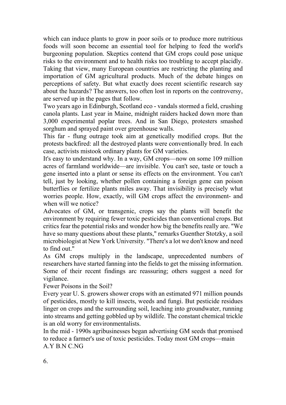 2022-2023年河南省新乡市大学英语6级大学英语六级重点汇总（含答案）_第2页