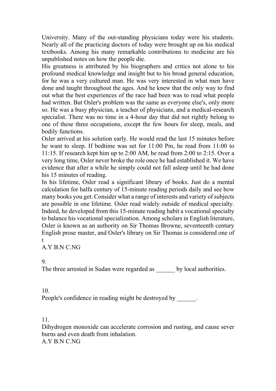 2022年四川省眉山市大学英语6级大学英语六级测试卷(含答案)_第4页