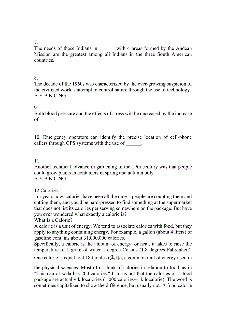 2022-2023年宁夏回族自治区中卫市大学英语6级大学英语六级真题一卷(含答案)_第2页