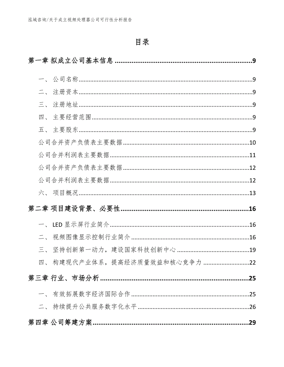 关于成立视频处理器公司可行性分析报告_第2页