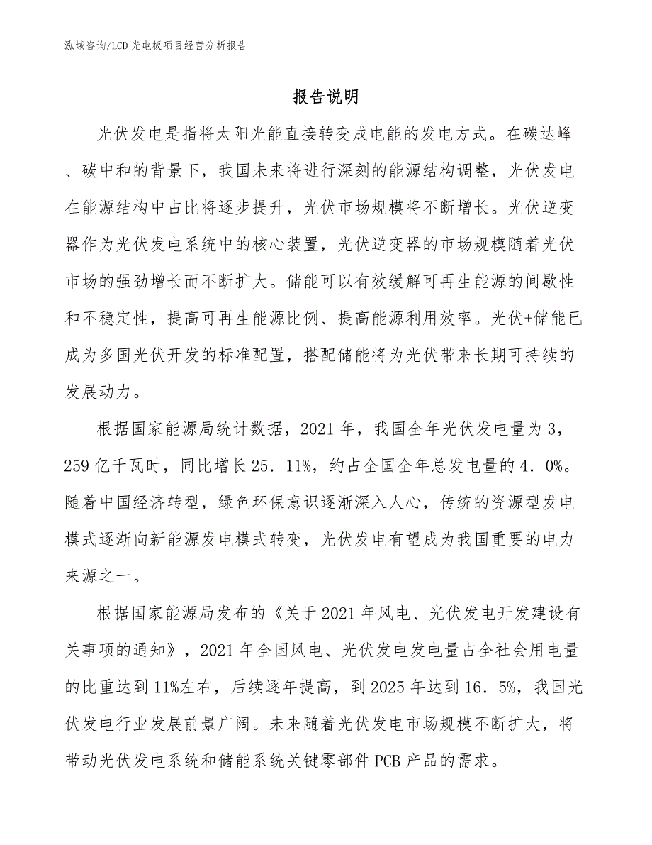 LCD光电板项目经营分析报告_第2页