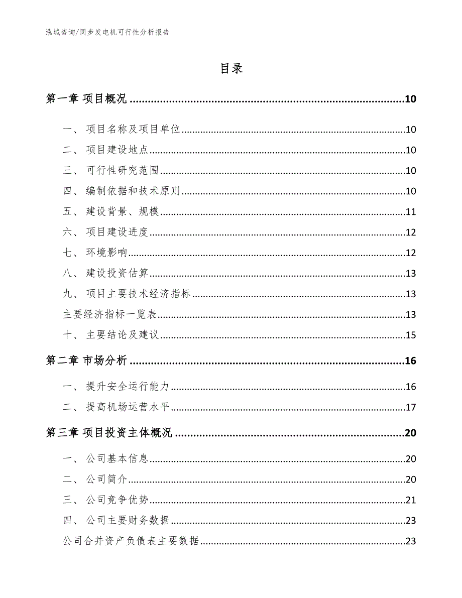 同步发电机可行性分析报告模板参考_第4页