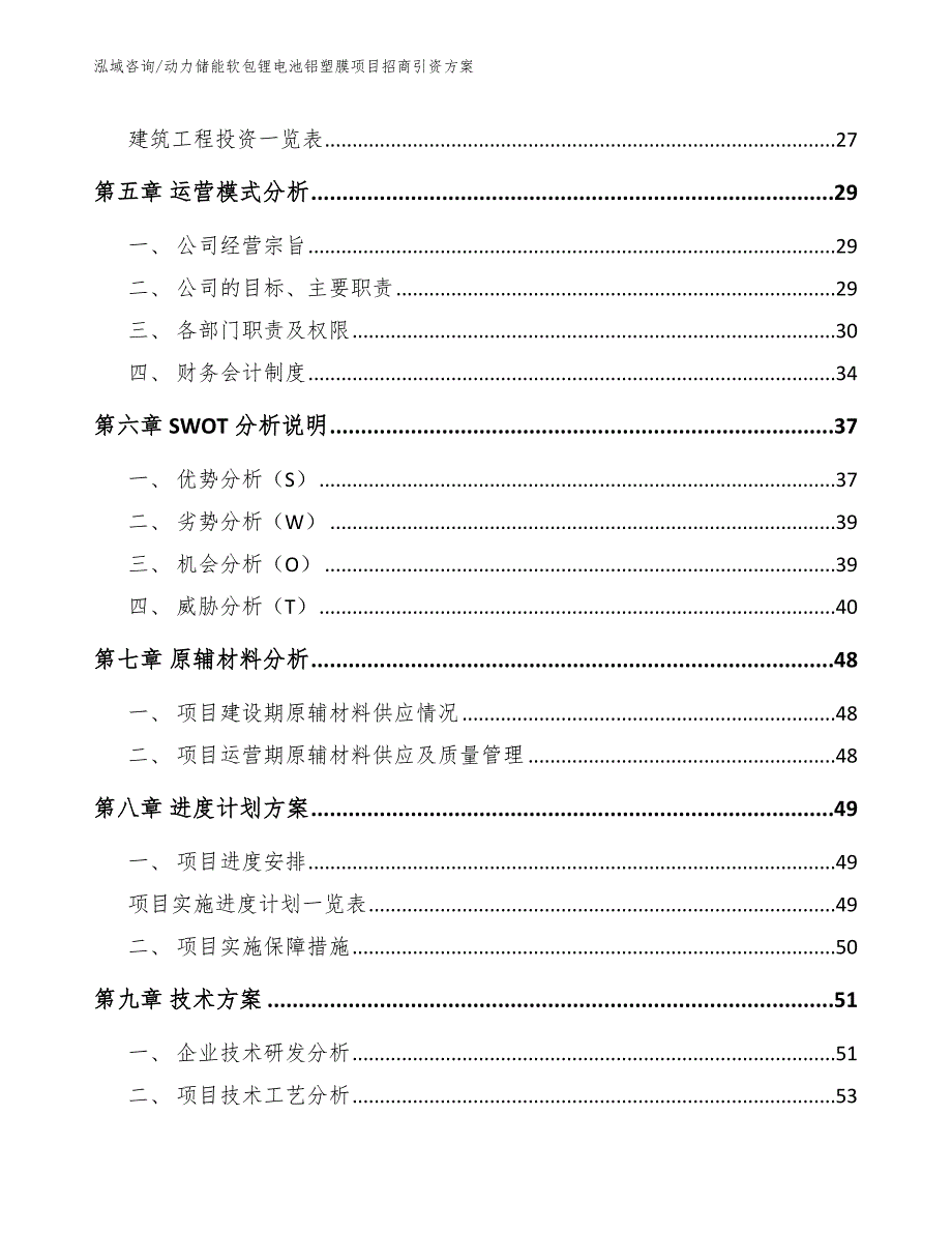 动力储能软包锂电池铝塑膜项目招商引资方案【模板范本】_第3页