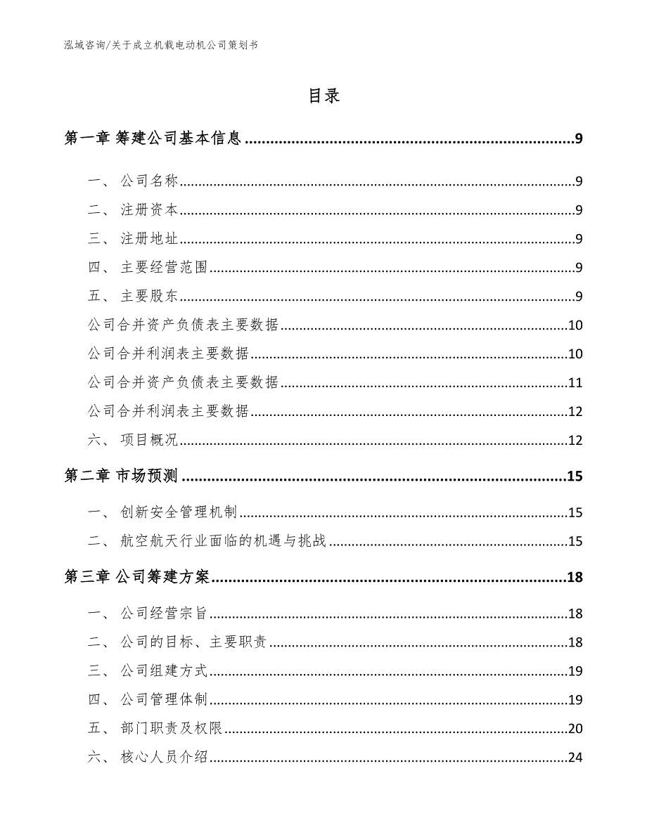 关于成立机载电动机公司策划书【参考范文】_第4页