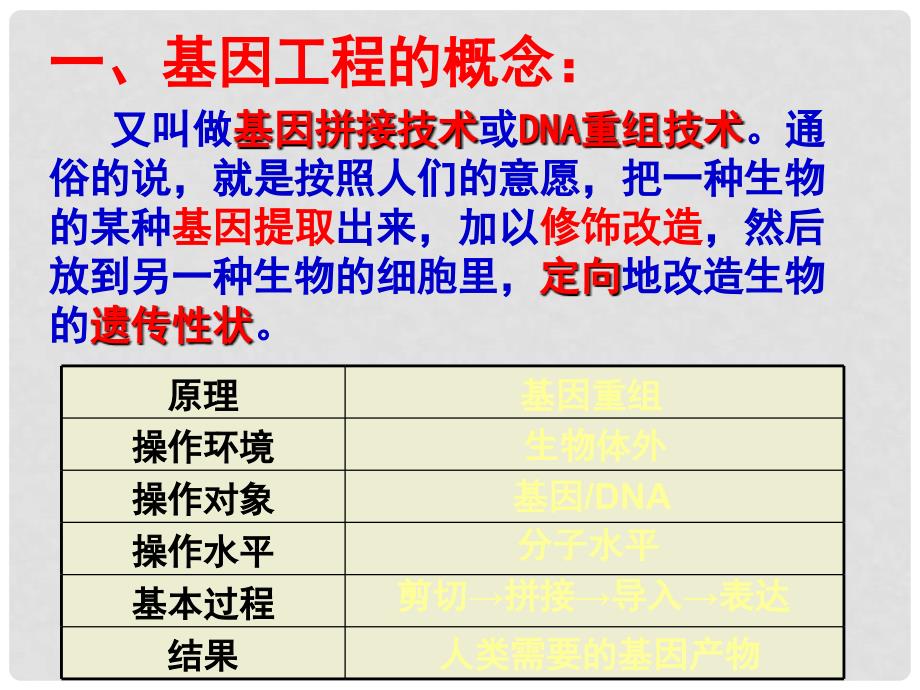 高中生物：第六章课件(共2套)人教版必修2$6.2基因工程及其应用_第3页