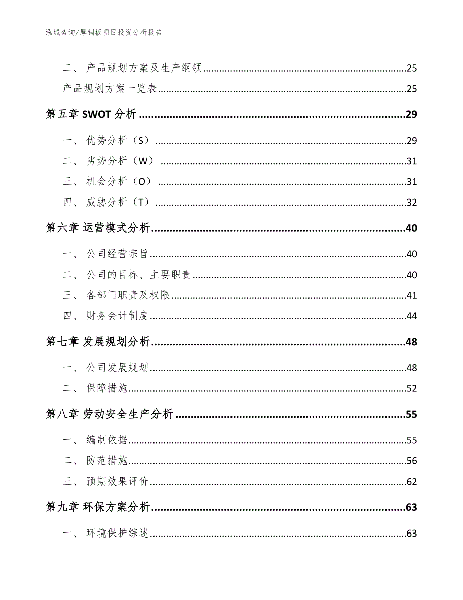 厚铜板项目投资分析报告参考范文_第4页