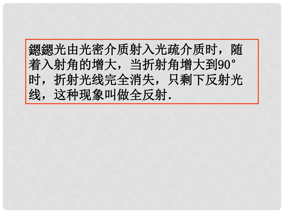 高二物理：13.7 全反射 新课标人教版13.7全反射课件_第3页