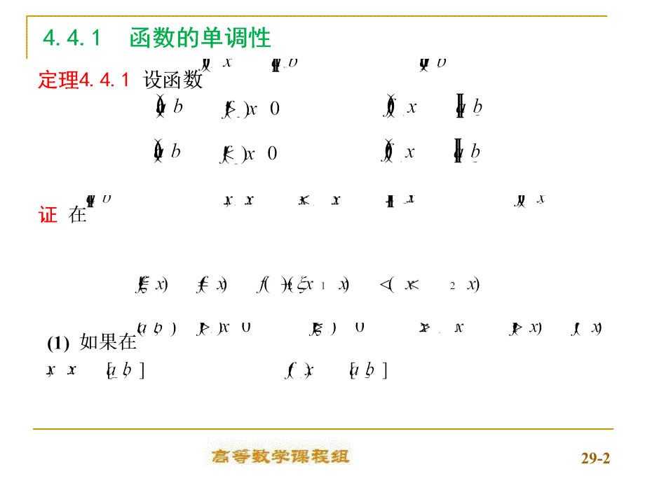 高等数学（上）课件：4-4函数的单调性与极值_第2页