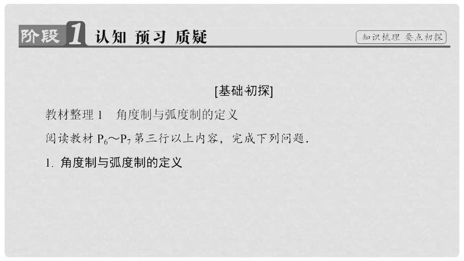 高中数学 第一章 三角函数 1.1.2 弧度制课件 新人教A版必修4_第3页