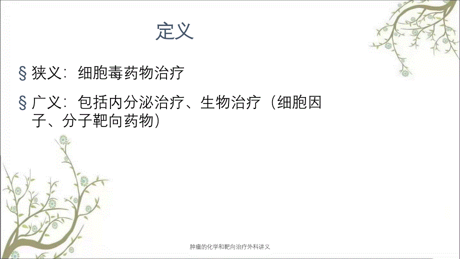 肿瘤的化学和靶向治疗外科讲义课件_第4页