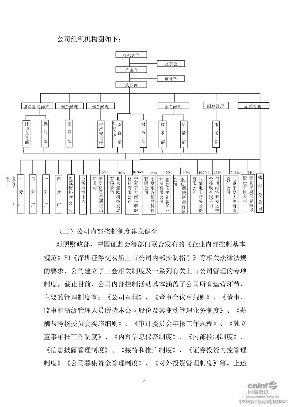 东方钽业：内部控制自我评价报告_第3页