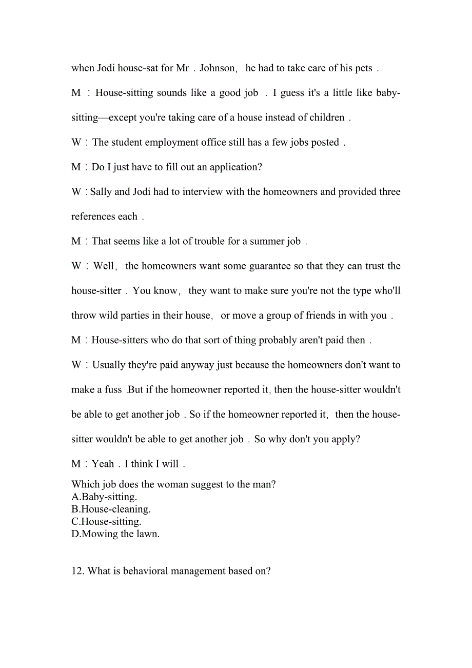 2022年浙江省温州市公共英语五级(笔试)模拟考试(含答案)_第3页