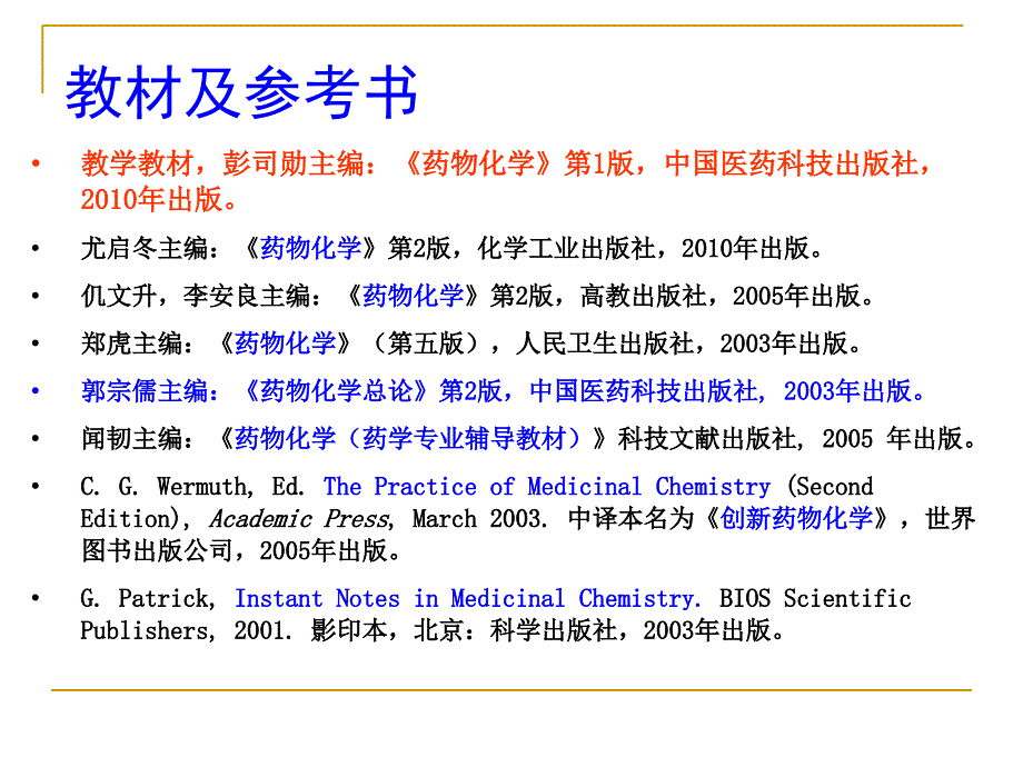 江西师范大学药物化学课件绪论许招会_第3页