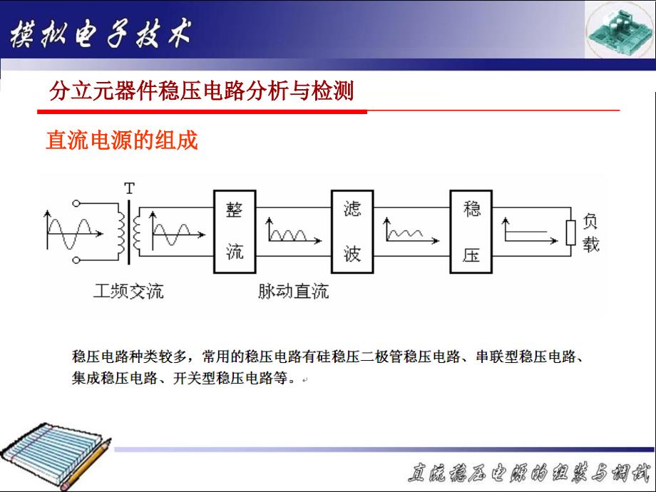 教学目掌握分立元器件稳压电路的分析与检测方法_第3页