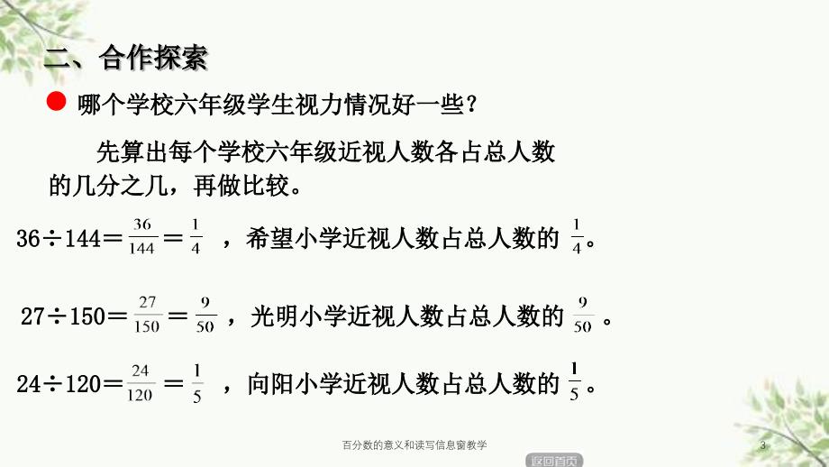 百分数的意义和读写信息窗教学课件_第3页