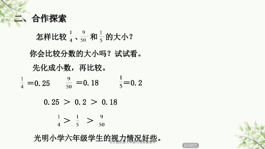 百分数的意义和读写信息窗教学课件_第4页