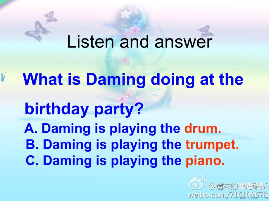 外研社小学英语六年级下册Module 5 Unit1Daming is having a birthday party课件_第3页