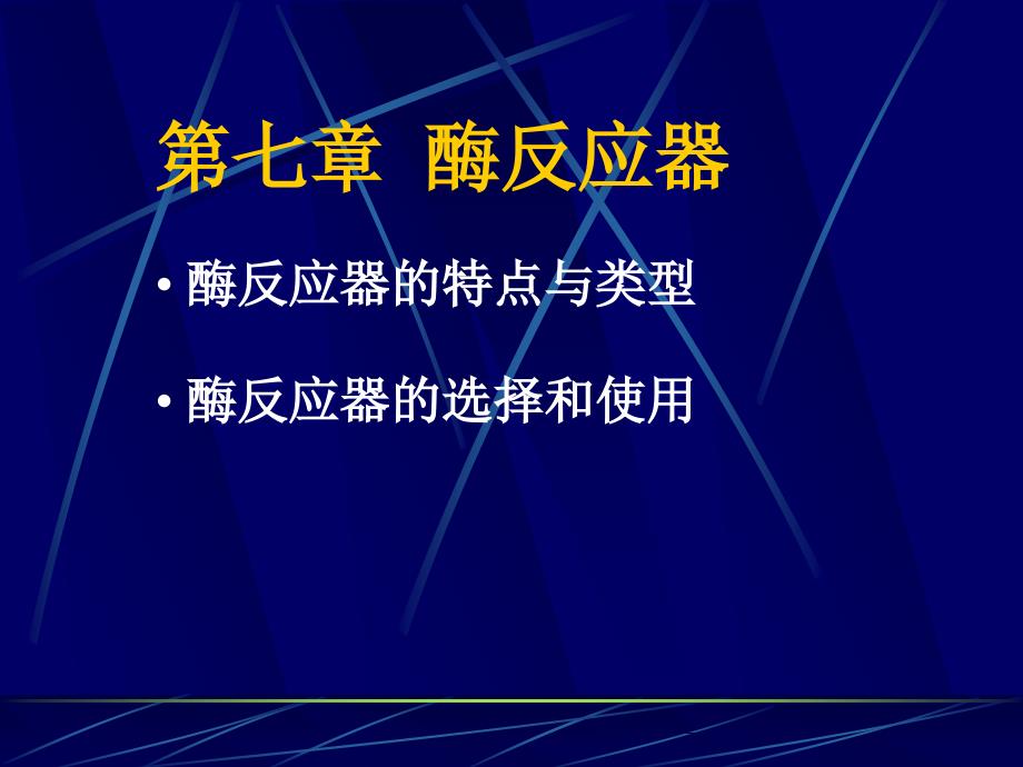 第七章酶反应器PPT课件_第1页