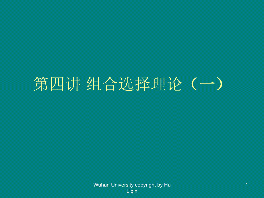 金融经济学（13级）第四讲_第1页