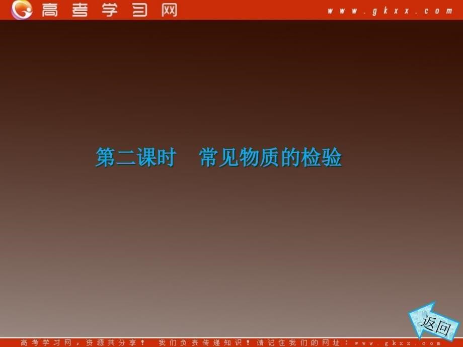 高中化学苏教版必修一专题1 第二单元 第二课时 常见物质的检验_第5页