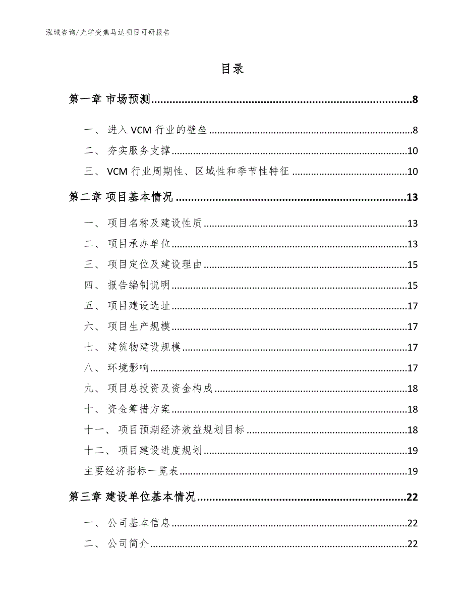 光学变焦马达项目可研报告（参考模板）_第2页