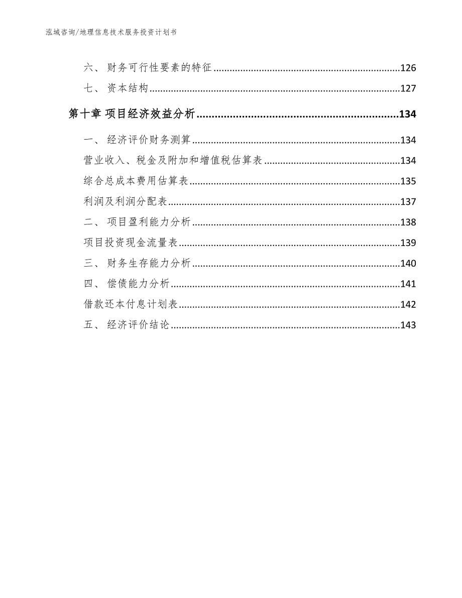 地理信息技术服务投资计划书（范文参考）_第5页