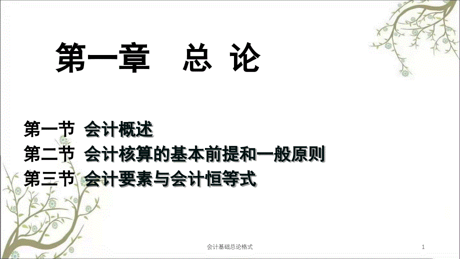 会计基础总论格式课件_第1页