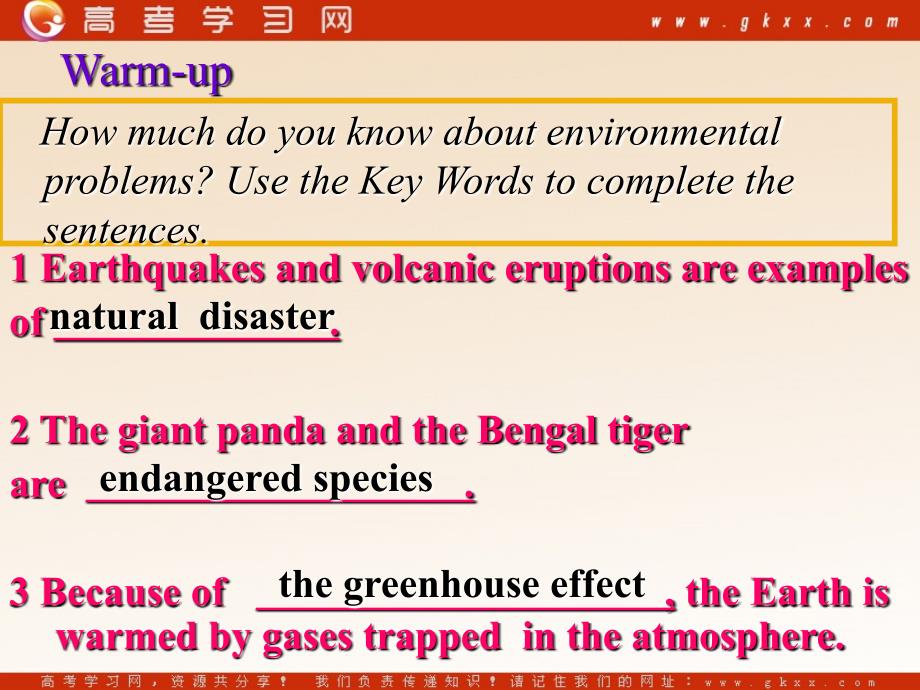 Unit 22《Environmental Protection》Lesson1 Global Warming课件3（15张PPT）（北师大版选修8）_第2页