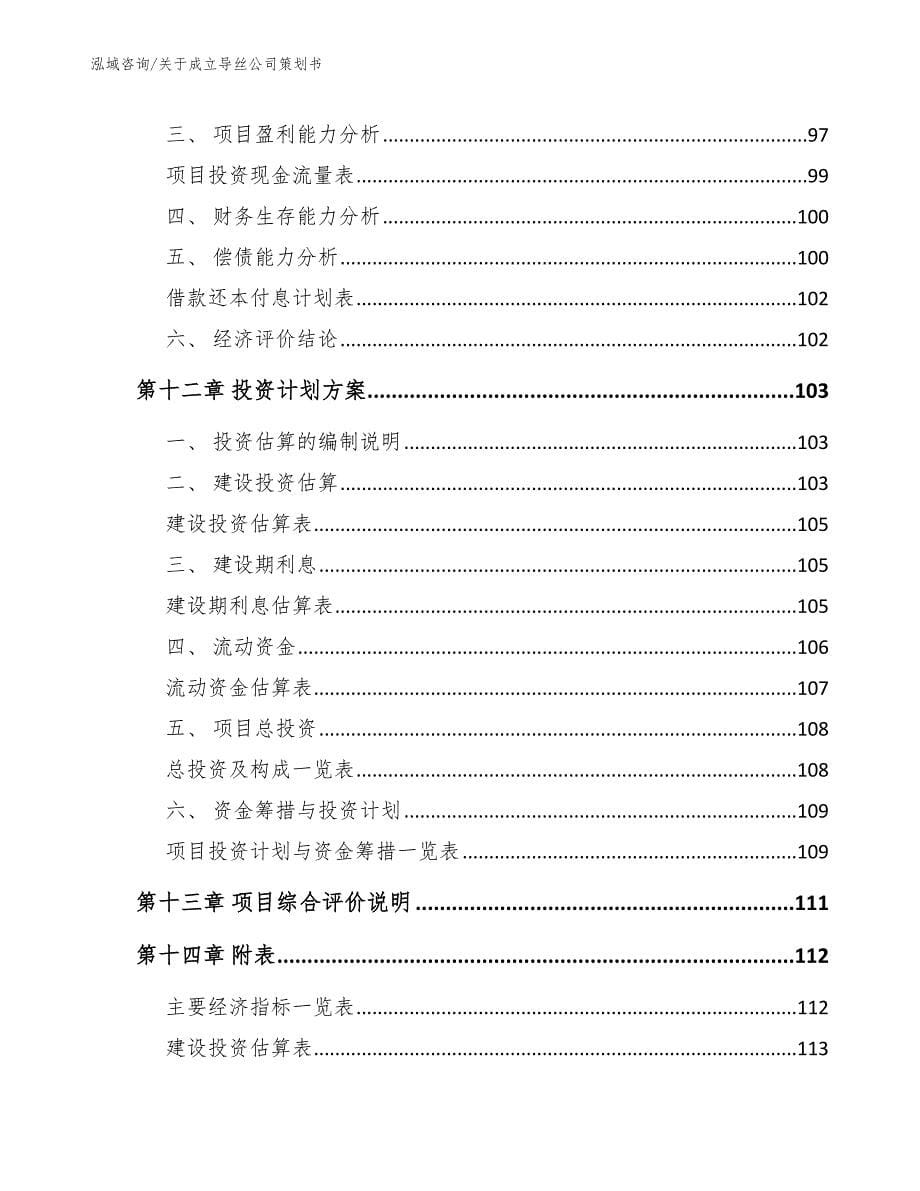 关于成立导丝公司策划书_第5页