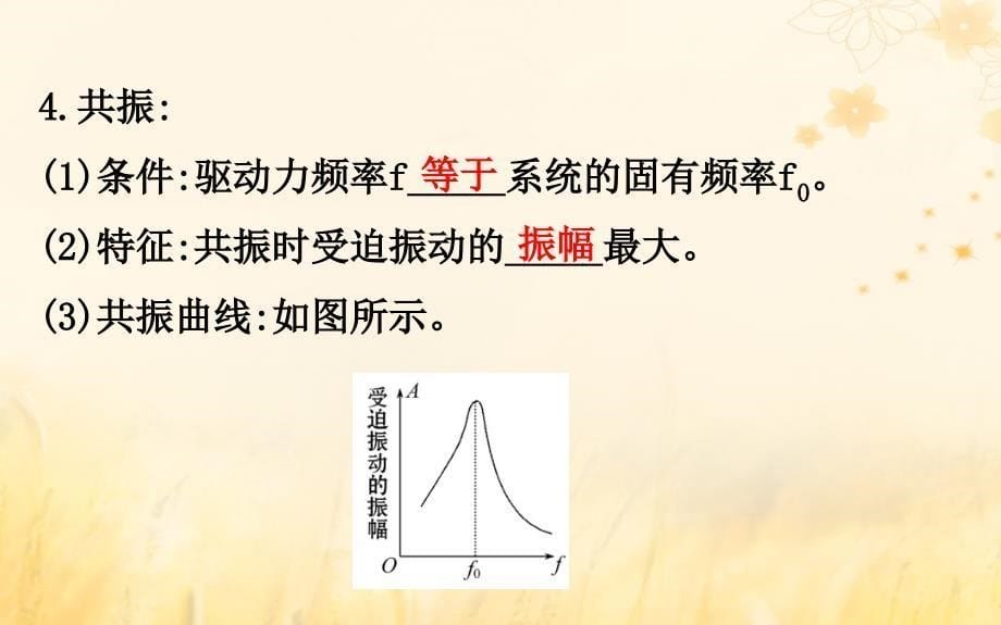 2018-2019学年高中物理 第11章 机械振动 11.5 外力作用下的振动课件 新人教版选修3-4_第5页