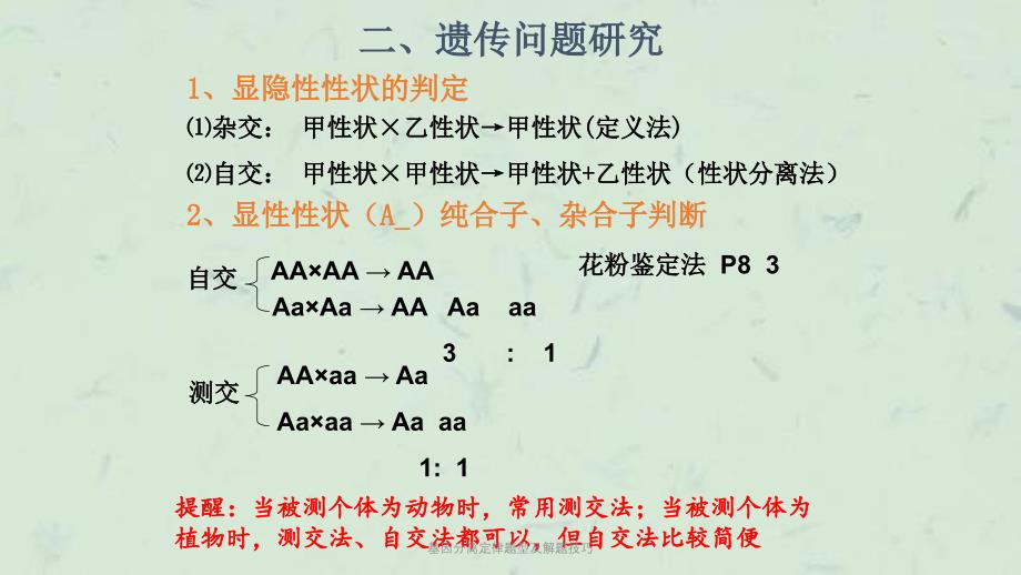 基因分离定律题型及解题技巧课件_第3页