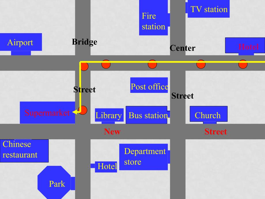 七年级英语下册unit2 where is the post office人教版unit sectionB 1a_第4页