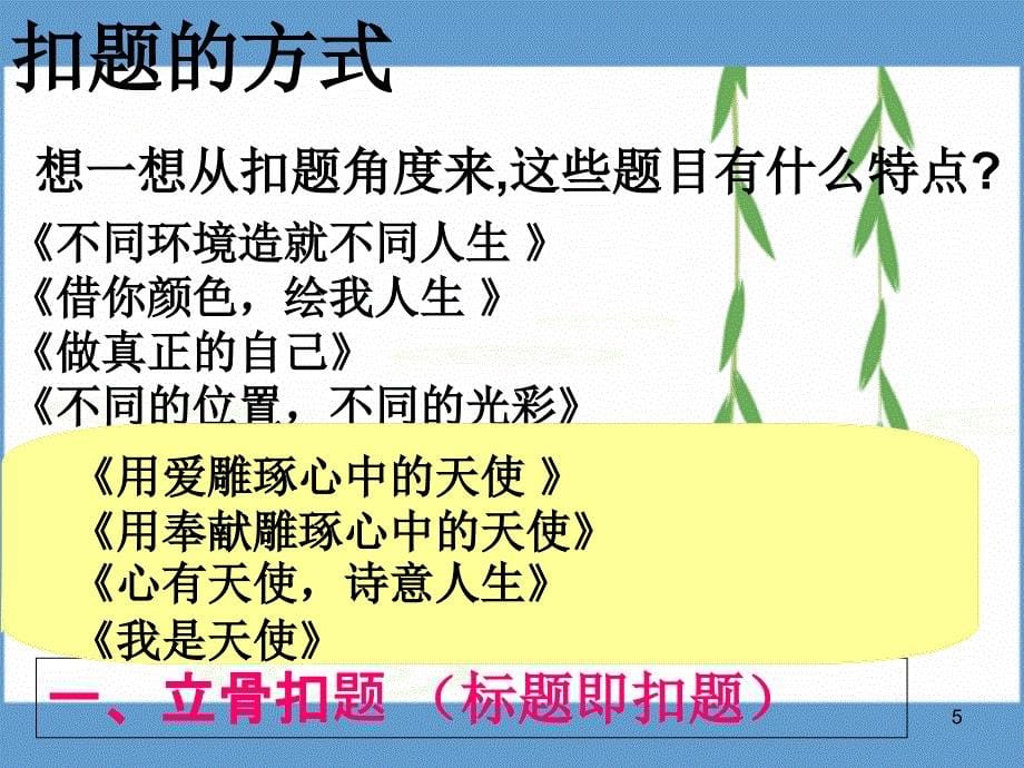 考场作文扣题的基本方法PPT_第5页