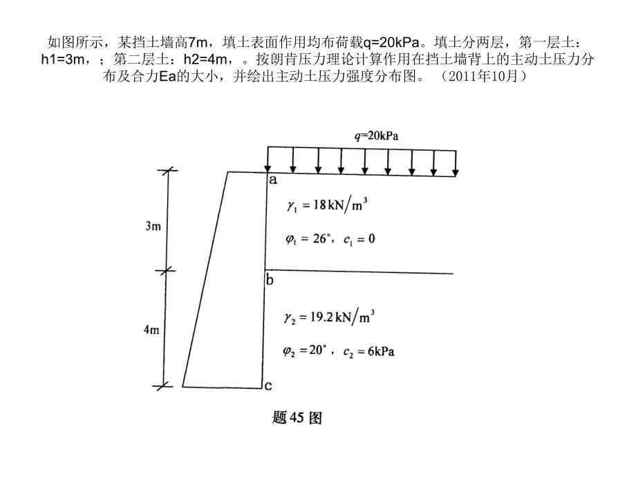 用朗肯土压力理论计算图示挡土墙上_第5页