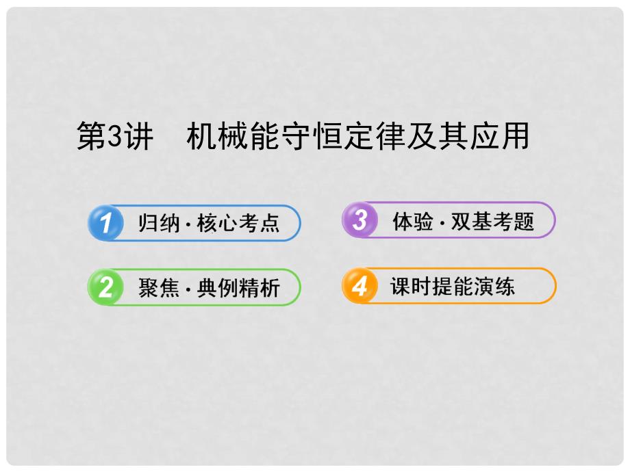 高中物理 5.3机械能守恒定律及其应用课件 教科版_第1页