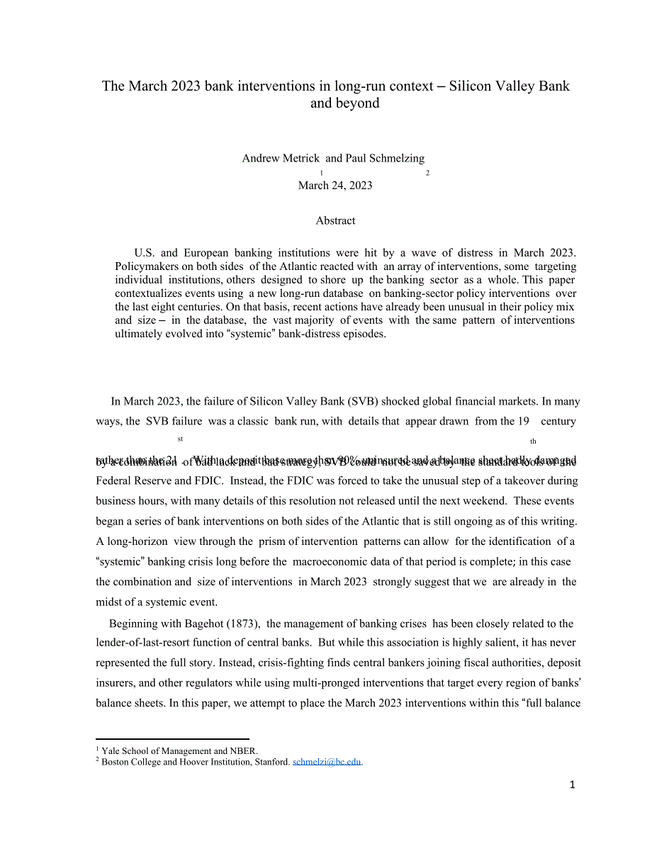 2023年3月银行在长期背景下的干预——硅谷银行及其他银行（英）-2023.3-10页_第2页