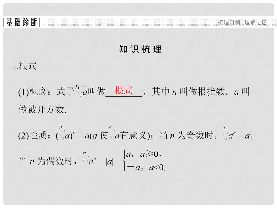 高考数学大一轮复习 第二章 函数概念与基本初等函数I 第5讲 指数与指数函数课件 理 新人教版_第3页