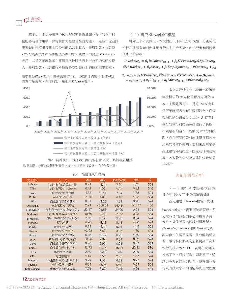 国家金融与发展实验室-数字经济背景下科技服务商对商业银行的异质性影响研究-12页_第4页