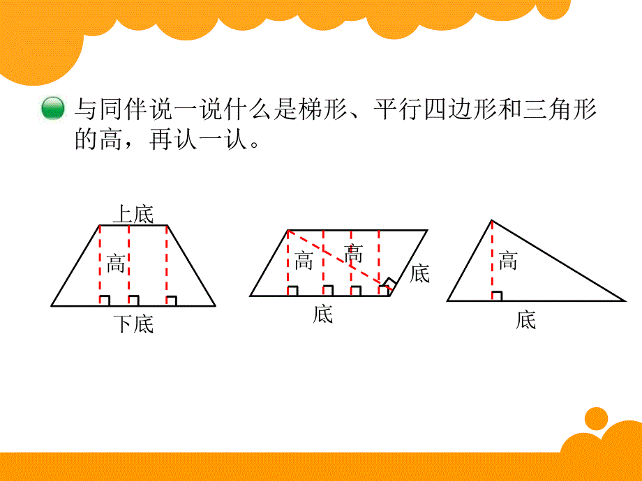 北师大版数学五年级上册第四单元认识底和高课件2_第3页