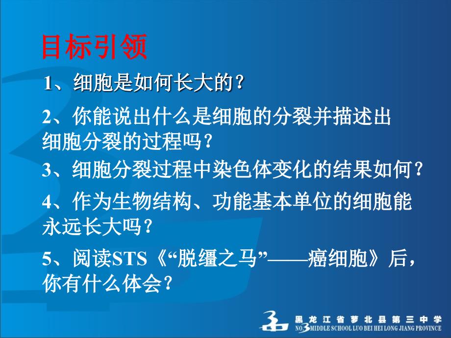 第二章第三节细胞通过分裂产生新细胞_第3页