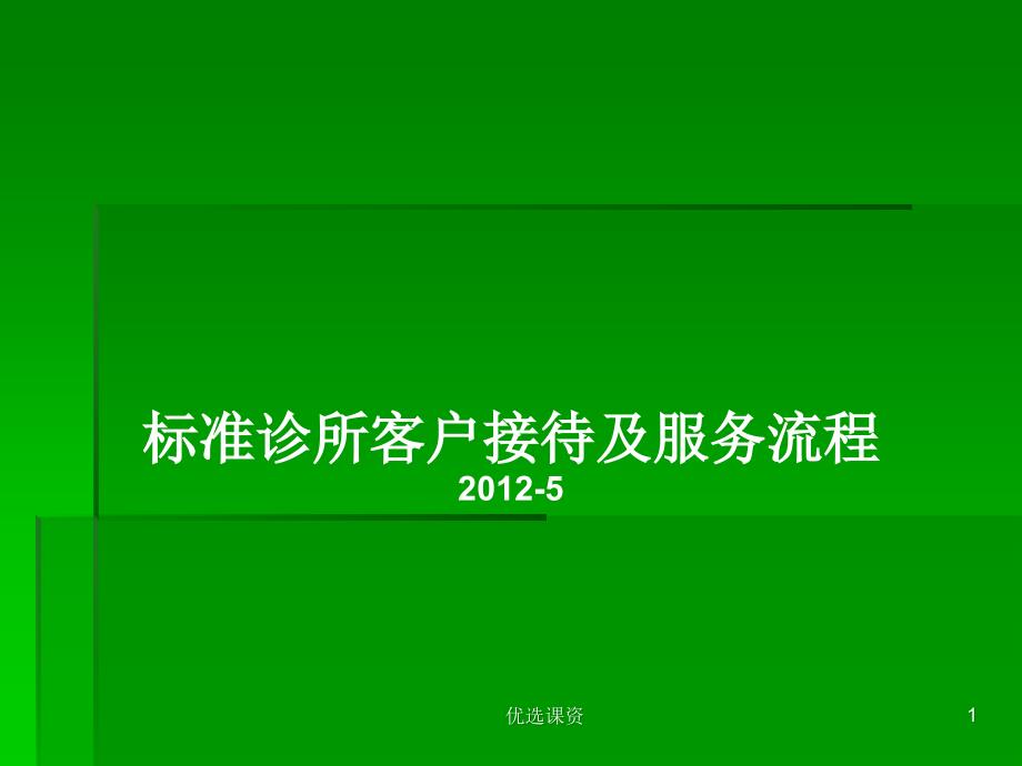 标准诊所接待及服务流程【业界经验】_第1页