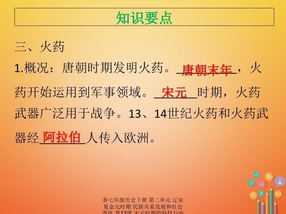 最新七年级历史下册第二单元辽宋夏金元时期民族关系发展和社会变化第13课宋元时期的科技与中外交通课件新人教版新人教级下册历史课件_第5页