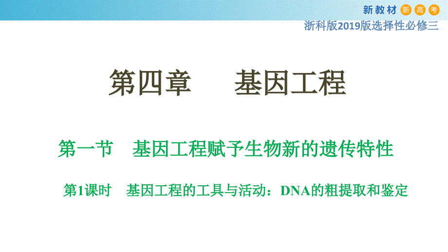 4.1 基因工程赋予生物新的遗传特性（第1课时） 高二生物 课件（2019浙科版选择性必修3）_第3页