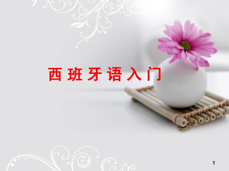 西班牙语入门课堂PPT_第1页